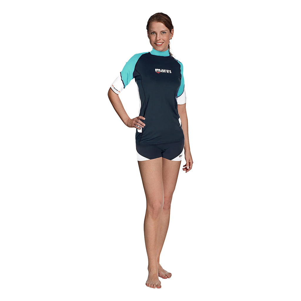 Rash Guard Mares Losse Pasvorm Korte Mouw She Dives