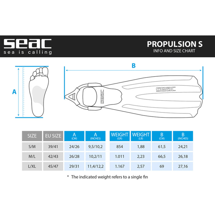 Duikvinnen SEAC Propulsion met Sling Strap