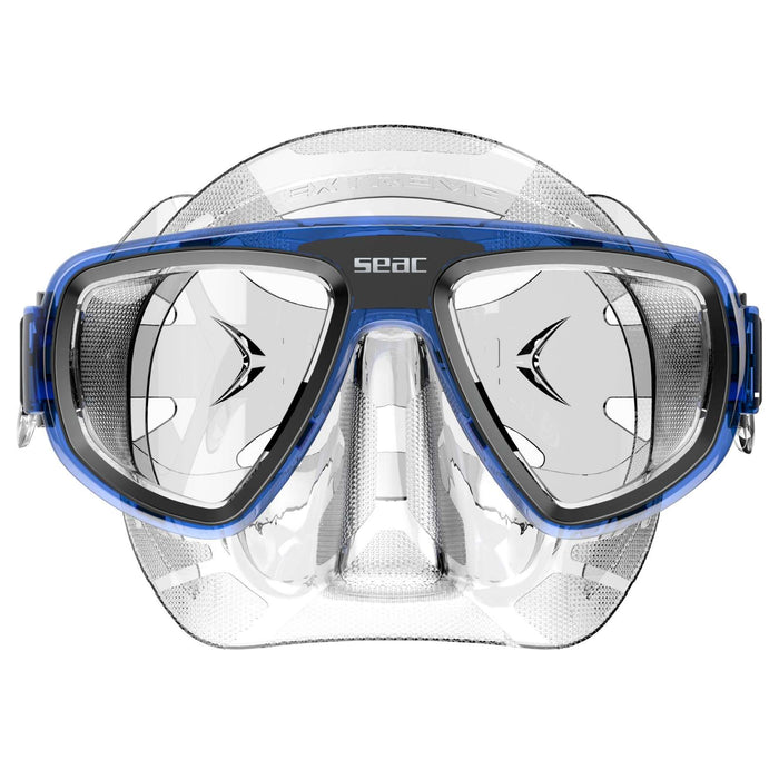 Duik Snorkelmasker Extreme 50 Helder-Licht-Blauw Seac 75-65BC-SKL