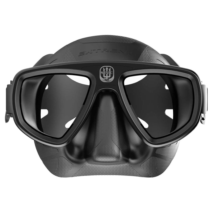 Duik Snorkelmasker Extreme 50 Zwart-Zwart Seac 75-65N-SBL
