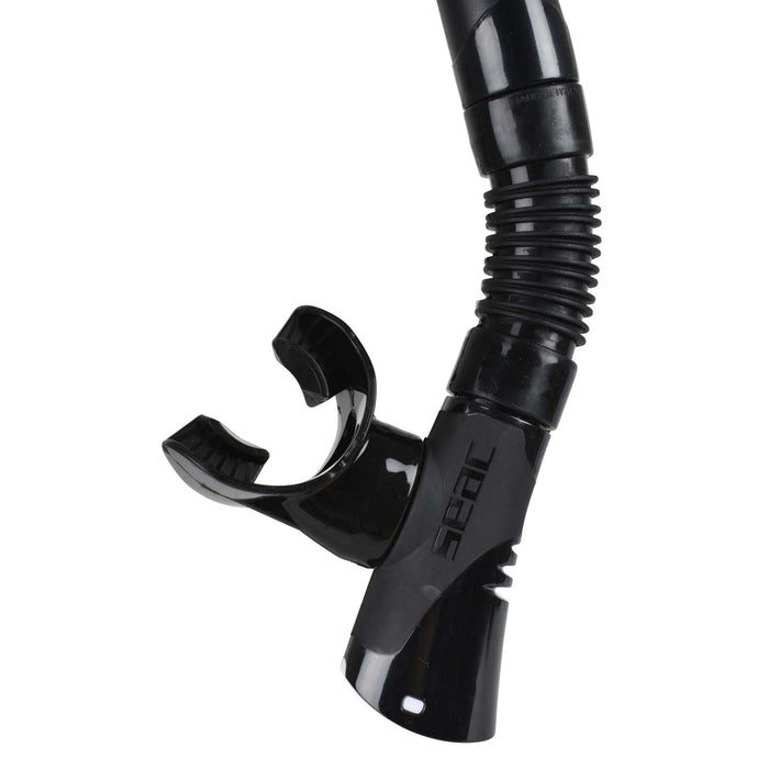 Duik Snorkelen Snorkel Fast Tech Droog Zwart-Wit Seac 84-32NW-SBL