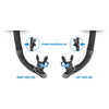 Duik Snorkelen Snorkel Reverse Droog Zwart-Blauw Seac 84-38B-SBL