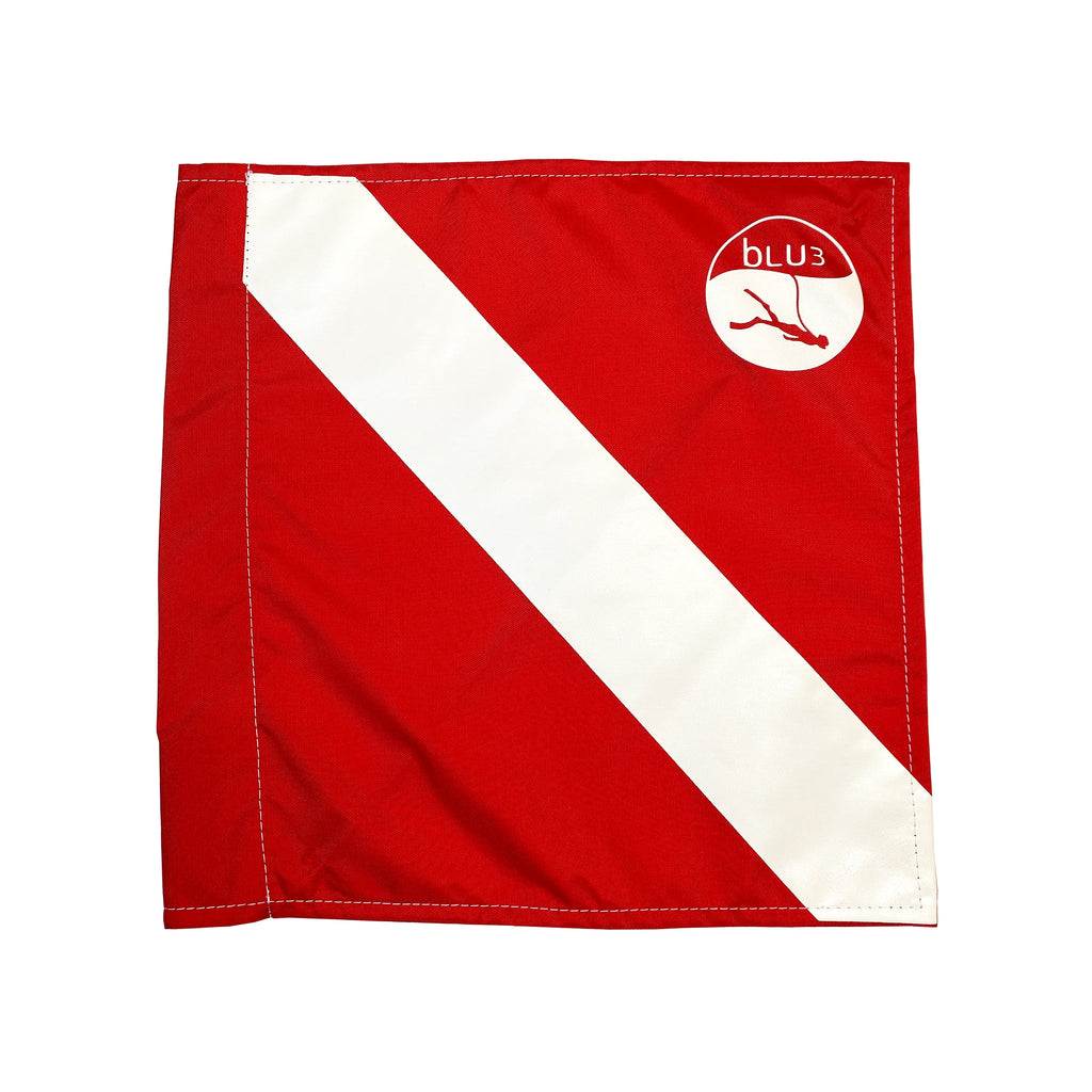 Rode en Witte Vlag voor Duiksystemen Blu3