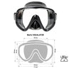 Diving Mask Visualator Zwart Marlin 9899