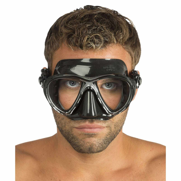 Duik Siliciummasker Evo Big Eyes Donkere-Zwart Cressi DS336550