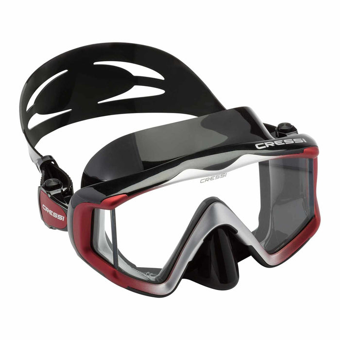 Duik Silicoon Masker Liberty Triside Donker-Rood Cressi DS455058