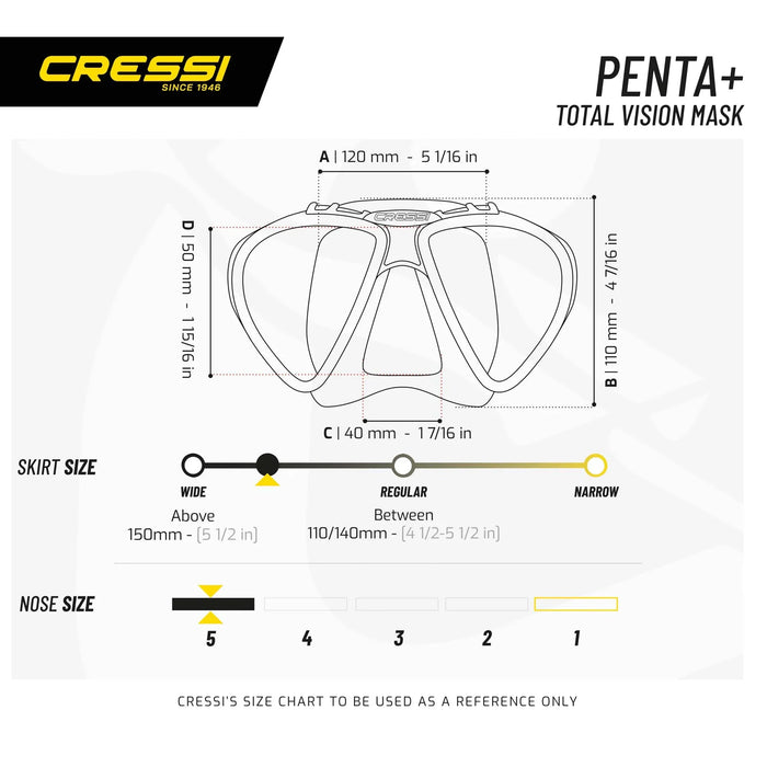 Duikmasker Penta+ Cressi