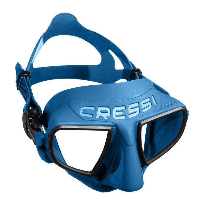 Duik Siliciummasker Atom Blauw-Metaal-Zwart Cressi DS522050
