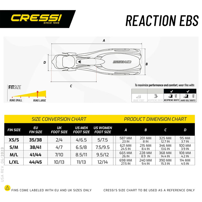 Duikvinnen Reaction EBS Cressi