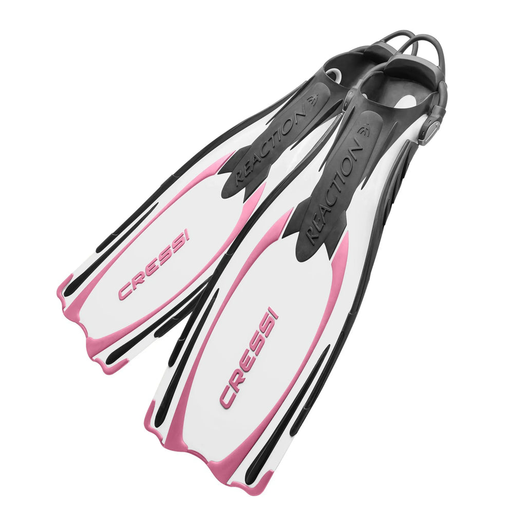 Scuba Diving Fins Reaction EBS White/Pink Cressi