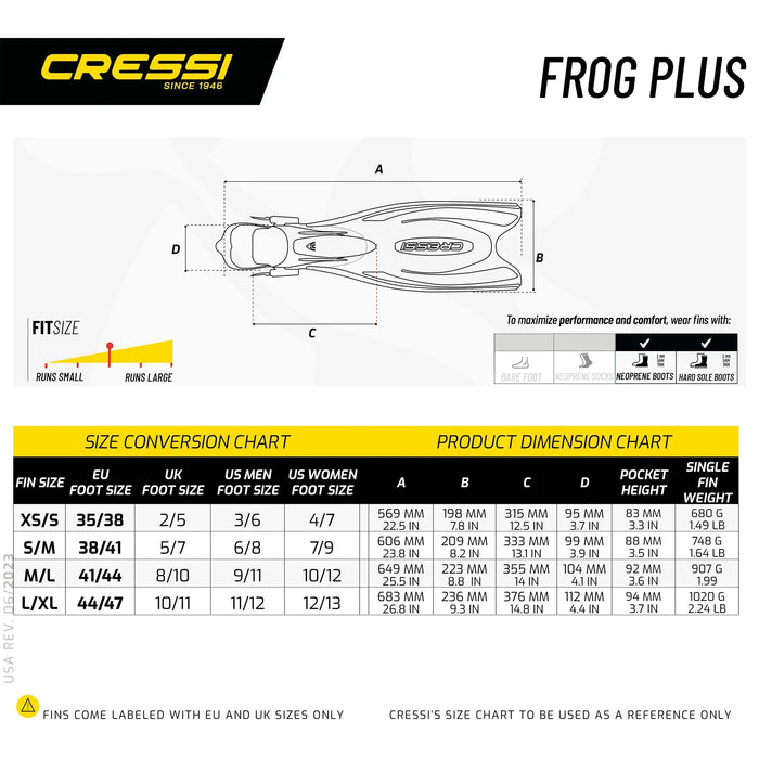 Duikvinnen Frog Plus Cressi