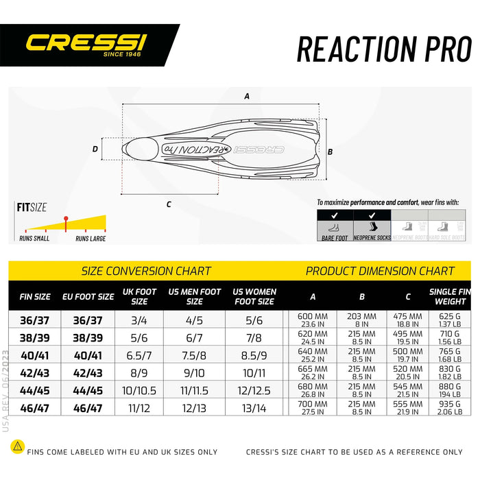 Duikvinnen Reaction Pro Cressi