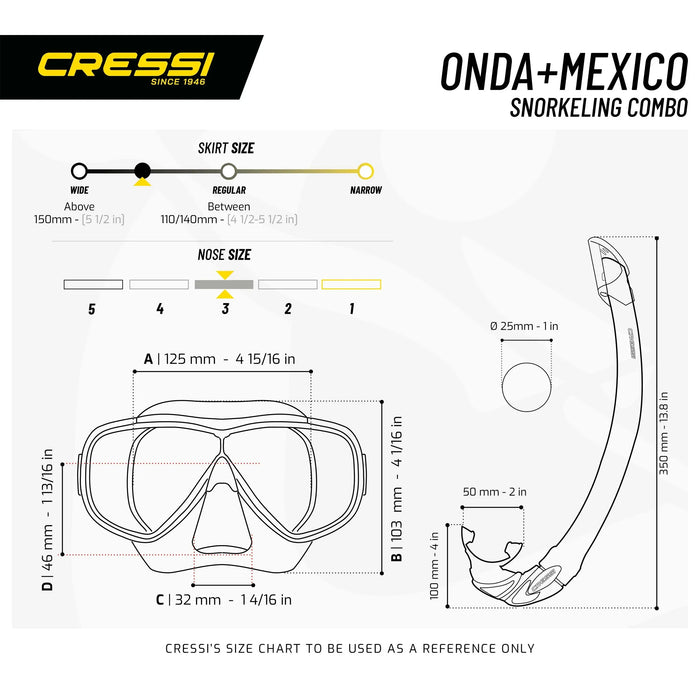 Snorkelset Onda Cressi