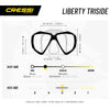 Duikmasker Liberty Triside Cressi