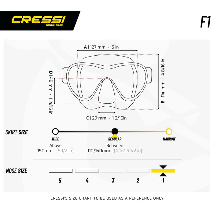 Snorkelmasker F1 Cressi