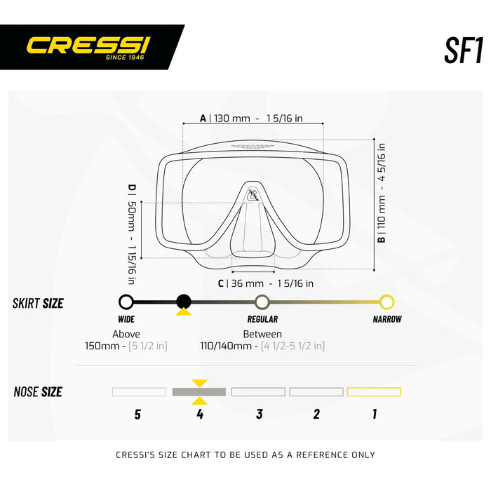 Duikmasker SF1 Cressi